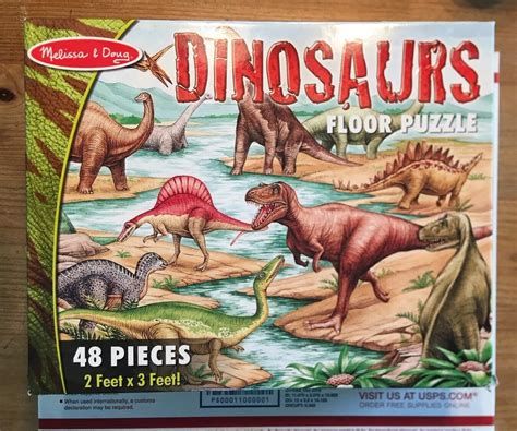 Melissa And Doug Dinosaurs Floor Puzzle 48 Pieces 2 X 3 Feet | eBay