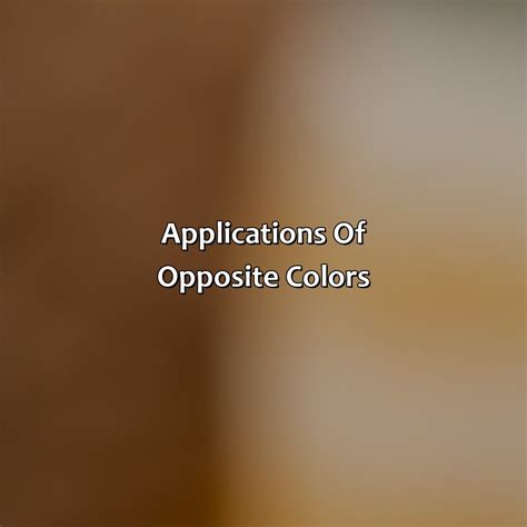 What Is The Opposite Color Of Brown - colorscombo.com