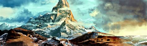 Download wallpaper art, The Hobbit, Erebor, Middle earth, Lonely ...