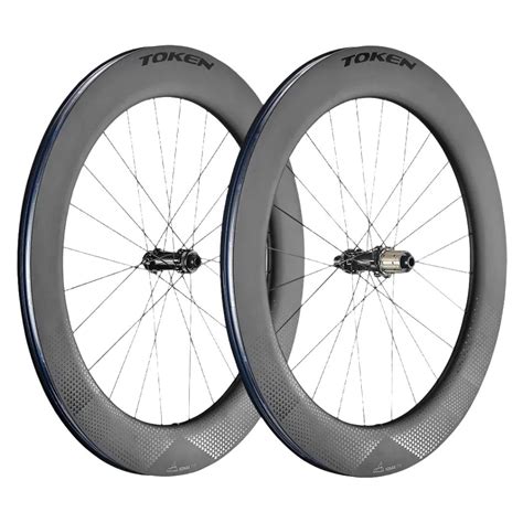 Token Konax Tri Disc Carbon Tubeless Ready Disc Brake Wheel - Shimano ...