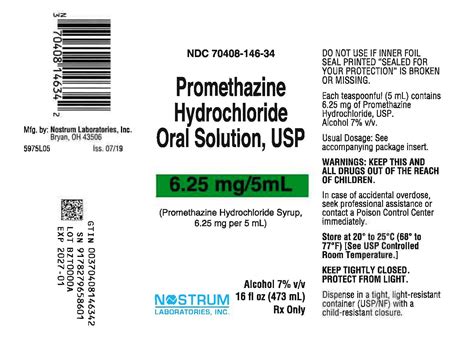 Promethazine Syrup - FDA prescribing information, side effects and uses