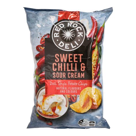 RedRock Deli Potato Chips-Sweet Chilli & Sour 165g
