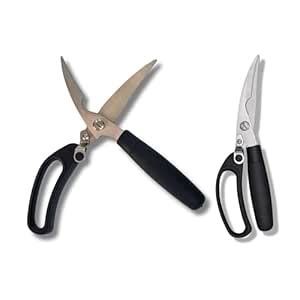 Premium Stainless Steel Blade Kitchen Scissors with Safety Lock Fish ...