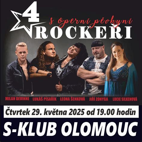 4 ROCKEŘI s operní pěvkyní, Sklub, Olomouc, 29 May 2025 | AllEvents