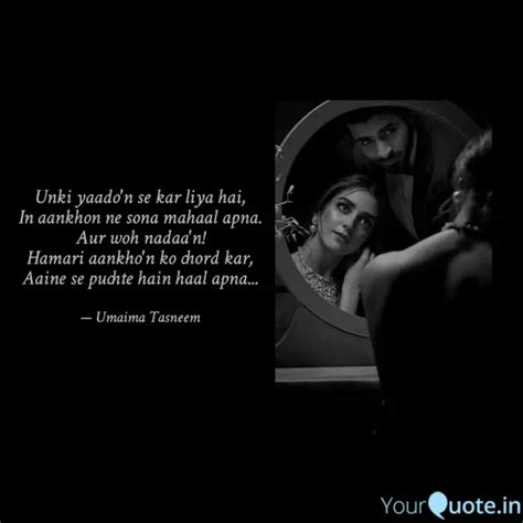 Unki yaado'n se kar liya ... | Quotes & Writings by Umaima Tasneem ...
