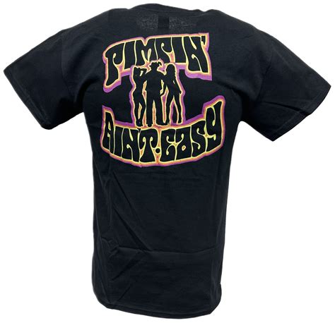 Godfather Just Say Ho Pimpin' Aint Easy Mens Black WWF T-shirt ...