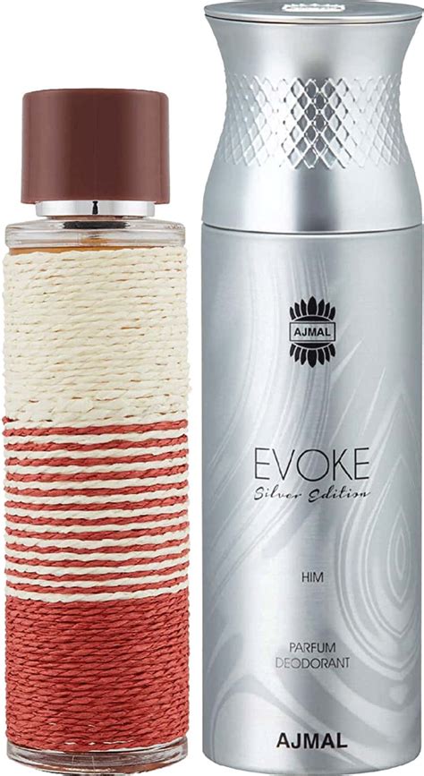 Buy AJMAL KURO EDP SPICY PERFUME 90ML & EVOKE SILVER HIM DEODORANT ...