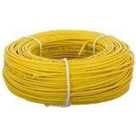 Buy Kalinga 6 Sq.mmLength 90 m FR PVC Insulated Cable Yellow - infernocart