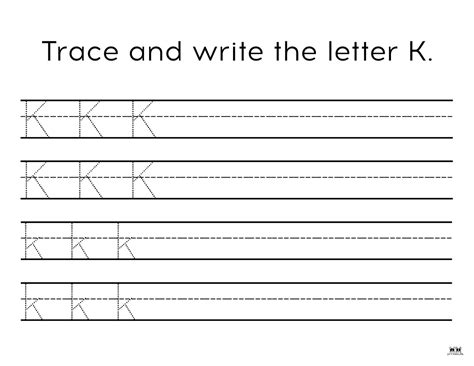 Letter K Worksheets - 50 FREE Printables | Printabulls