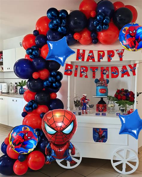 Spiderman theme birthday decoration Kit