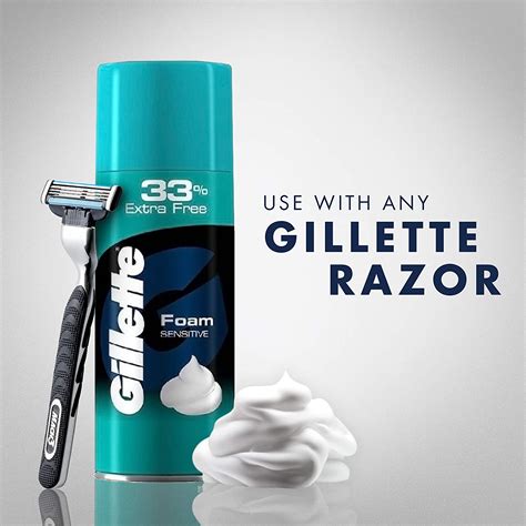 Gillette Sensitive Shaving Foam, 418 gm Price, Uses, Side Effects ...