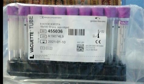 Vacutainer K3E K3EDTA 9 mL Non-Ridged Lavender Cap India | Ubuy