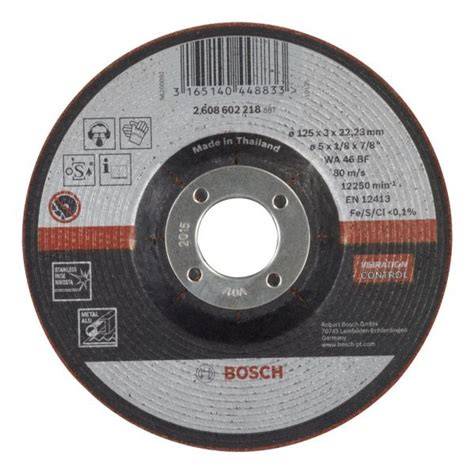 125*3,0 mm Yarı Esnek Taşlama Taşı Inox