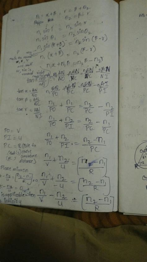 derive a Lens Maker Formula for thin by biconvex or by biconcave lens ...
