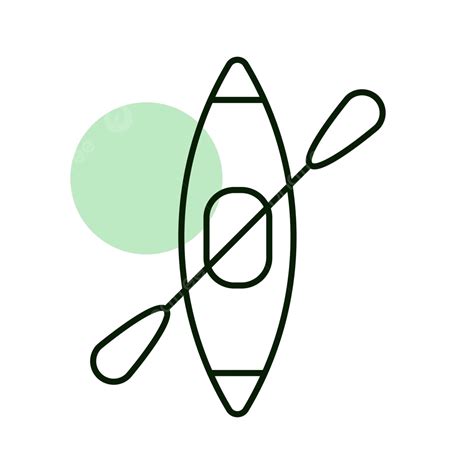 Kayak With Paddle Vector Icon Camping Sign Vector Kayak Extreme Vector ...