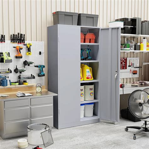 SOLAURA Metal Storage Garage Cabinets with Locking India | Ubuy