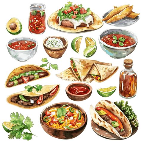 American Food Clip Art Mexican Food Clipart PNG, Vector, PSD, And