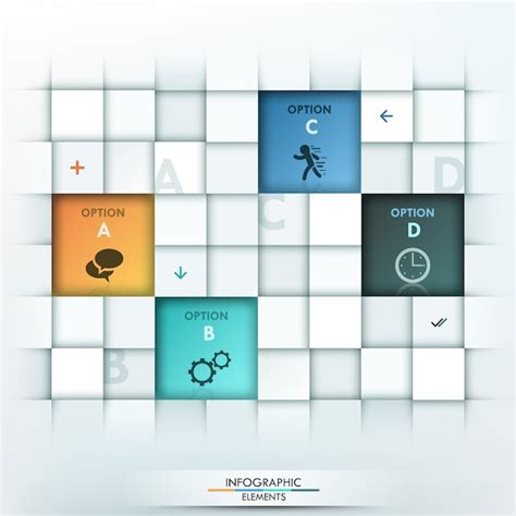 Modern infographic option template | Premium Vector