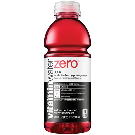 Vitamin Water Zero XXX Acai-Blueberry Pomegranate, 20 Fl. Oz. - Walmart.com