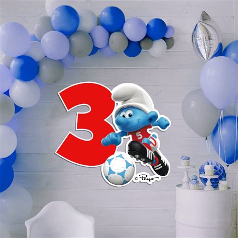 Buy The Smurfs Birthday Numbers in PVC - EGD X The Smurfs Series ...
