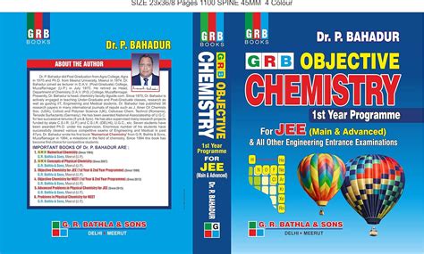 Buy GRB Objective Chemistry 1st Year Programme for JEE (Main & Advanced ...