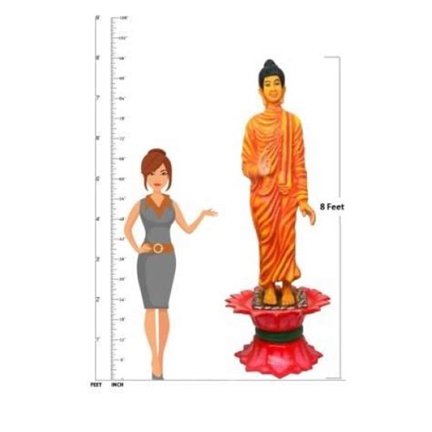 Buy Gautam Buddha Statue Standing On Lotus Fountain l Online Products ...