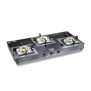 Prestige Vectra 3 Burner Glasstop Gas Stove