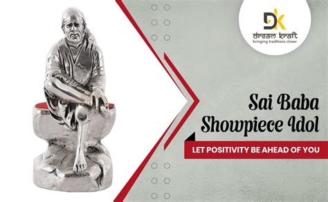 Buy DreamKraft Metal Sai Baba Showpiece Idol for Enhance Home Decor ...