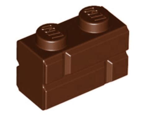 Buy LEGO Parts and Pieces: Reddish Brown 1x2 Masonry Brick x20 Online ...