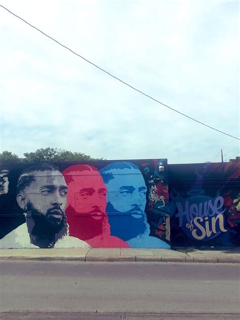 Second Nipsey Hussle mural in San Antonio. This one is at House of Sin ...
