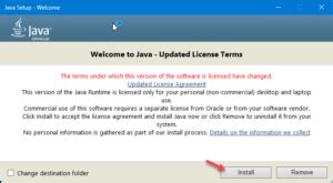 Unable to Locate Java Runtime 的图像结果