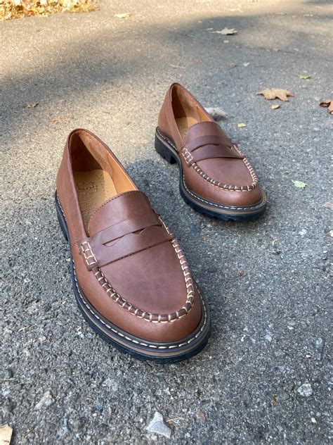 Brown Leather Penny Loafers: Classic Women's Top Siders - Etsy