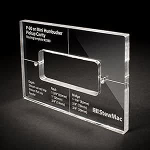 StewMac Pickup Routing Template for P-90, for Body Rout : Amazon.in ...