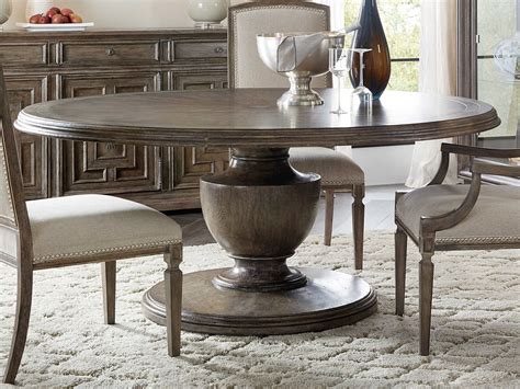 Hooker Furniture Woodlands Medium Wood 72'' Wide Round Dining Table ...