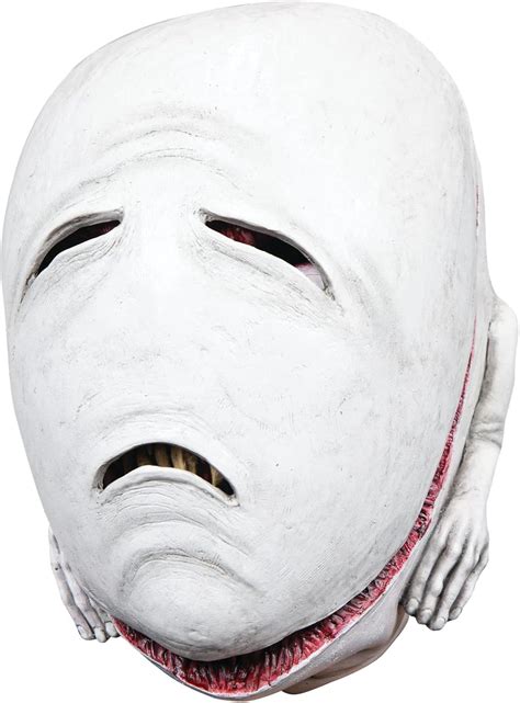 Buy Ghoulish Productions Bridge Maggot Mask, Red Skin Creature Latex ...