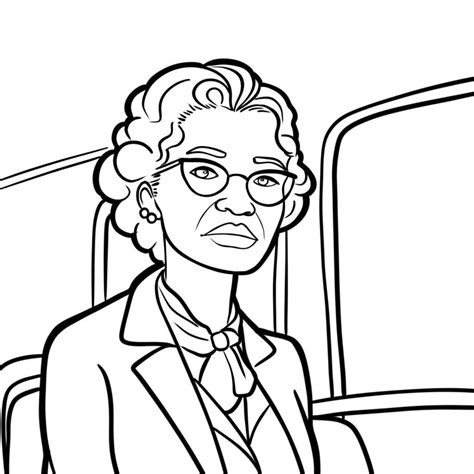 Rosa parks coloring page – Artofit