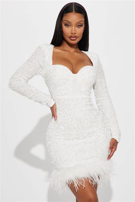 White Sequin Dresses | Fashion Nova