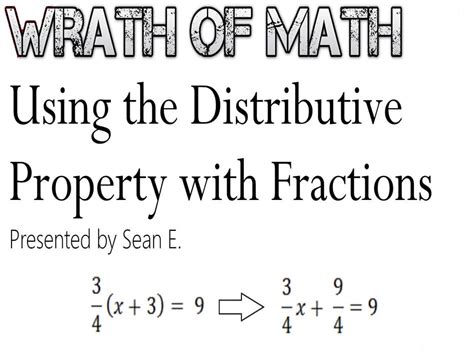 Image result for Basic Distributive Property to Multiply Fractions