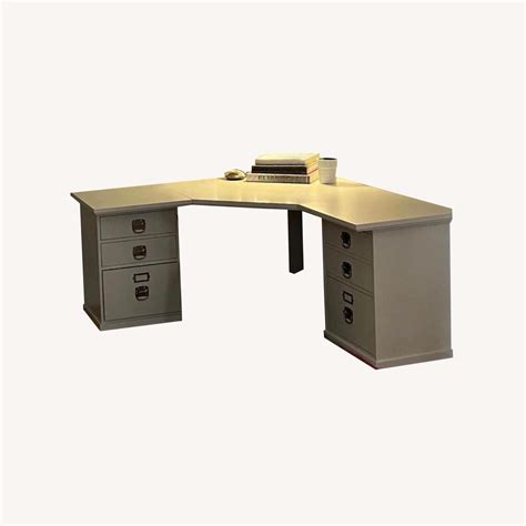 Pottery Barn Corner 6-drawer Desk - AptDeco