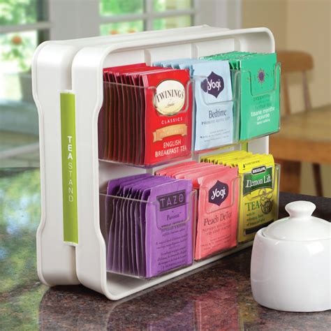 Tea Bag Holder Rack Storage Organizer Caddy Container Stand Bin Display ...