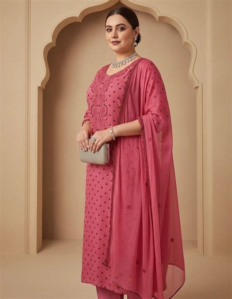 Maroon Cotton Chikankari Kurta Dupatta Fabric – Desire Label
