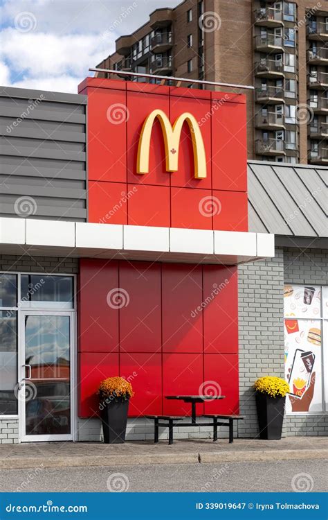 McDonald S Fast Food Restaurant Building in Ottawa, Canada Editorial ...