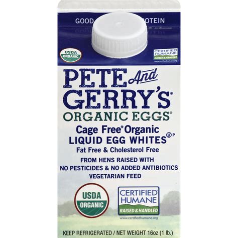 Pete and Gerry’s Organic Eggs Egg Whites, Liquid (16 oz) Delivery or ...