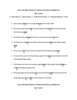 Image result for Subject Object Complement MCQ