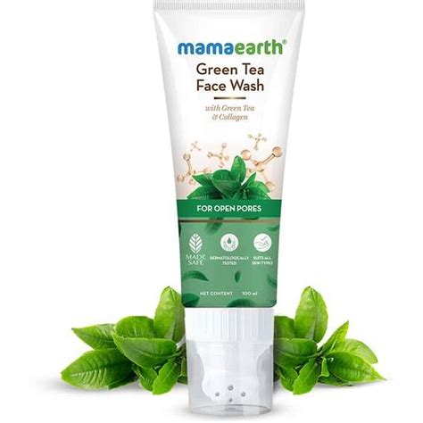Buy MAMAEARTH GREEN TEA WITH GREEN TEA & COLLAGEN FOR OPEN PORES FACE ...