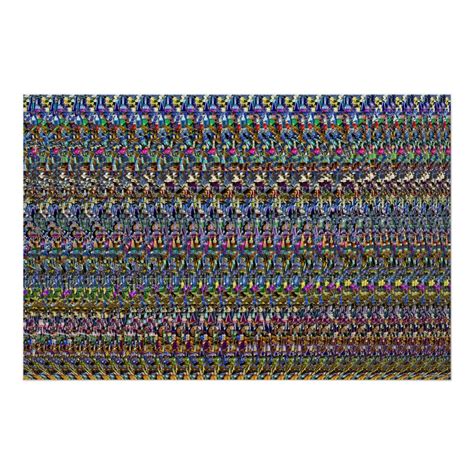 36" x 24" "Invisible" 3D Poster by Magic Eye® | Zazzle
