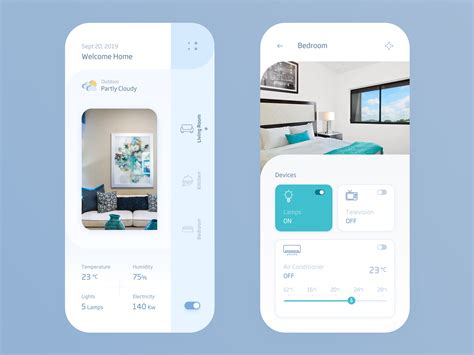 30 Inspiring Examples Of Smart Home App Mobile App Design App Design ...