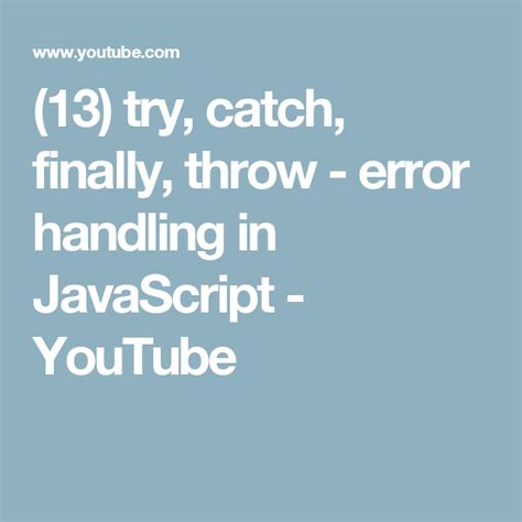 Image result for JavaScript Catch Error