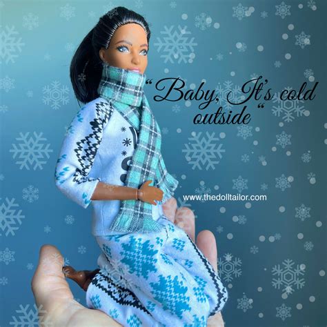 Flannel scarves winter scarf for fashion dolls – The Doll Tailor