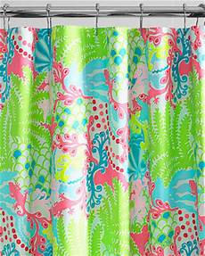 Pulitzer Shower Curtain by Lilly Pulitzer Florals Shower Curtain Checking In Pulitzer Shower Curtain